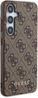 Панель Guess Hardcase 4G Metal Gold Logo для Samsung Galaxy A35 A356 Brown (GUOHCSA35G4GFBR) - зображення 4