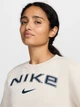 Свитшот на флисе женский Nike W Nsw Phnx Flc Std Logo Crew HM9754-104 XS Бежевый (197599701699) - изображение 4
