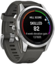 Смарт-годинник Garmin Fenix 7S Pro Solar Edition Silver with Graphite Band (010-02776-01) - зображення 3
