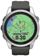 Смарт-годинник Garmin Fenix 7S Pro Solar Edition Silver with Graphite Band (010-02776-01) - зображення 7
