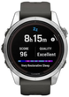 Смарт-годинник Garmin Fenix 7S Pro Solar Edition Silver with Graphite Band (010-02776-01) - зображення 8