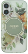 Etui Guess Hardcase IML Flower & Tonal Circle MagSafe do Apple iPhone 16 Plus Green (GUHMP16MHFWBDCEN) - obraz 3