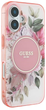 Etui Guess Hardcase IML Flower & Tonal Circle MagSafe do Apple iPhone 16 Plus Pink (GUHMP16MHFWBDCEP) - obraz 4