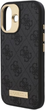 Панель Guess Hardcase 4G Logo Plate MagSafe для Apple iPhone 16 Black (GUHMP16SU4GPRK) - зображення 6