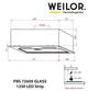 Витяжка вбудована Weilor PBS 72650 GLASS BL 1250 LED Strip - изображение 11
