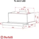 Витяжка телескопічна Perfelli TL 6622 BL 1000 LED - изображение 11