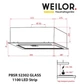 Витяжка вбудована Weilor PBSR 52302 GLASS FBL 1100 LED Strip - изображение 14
