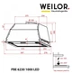 Витяжка вбудована Weilor PBE 6230 SS 1000 LED - изображение 8