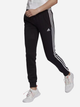 Spodnie dresowe damskie adidas W 3S Ft C Pt GM8733 XXS/L Czarne (4065421718411) - obraz 1