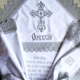 Именной набор для крещения Светлая любовь + сатиновая крыжма, мешочки для локона для хранения 100х100 см белый (056) - изображение 1