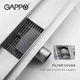 Трап для душа линейный GAPPO G85007-1 нержавеющая сталь 70x500 мм с решеткой (G85007-1) - изображение 5