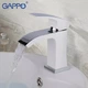 Смеситель для умывальника GAPPO G1007-8 белый/хром - изображение 2