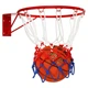 Сетка баскетбольная в чехле Zelart Basketball 8996-2 2 сетки в комплекте White-Red-Blue - изображение 2