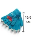 Перчатки вязаные детские шерстяные двойные голубые Kim Lim 4183_Light Blue - изображение 2