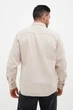 Сорочка джинсова однотонна Trend Collection 18379 бежевий (BEJ) S - зображення 7