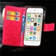 Чехол Clover для Iphone 6 / Iphone 6s Книжка кожа PU с визитницей Малиновый - изображение 4