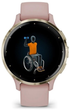 Smartwatch Garmin Venu 3S Soft Gold Stainless Steel Bezel with Dust Rose Case and Silicone Band (010-02785-03) - obraz 5