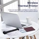Портативний бездротовий термопринтер Smart wireless thermal printer LD0801 А4 Bluetooth White - зображення 12