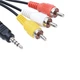 AV Кабель для Смарт тв приставок 3.5 мм (mini-Jack) - Тюльпаны (3хRCA) , 1.5 метра - изображение 5