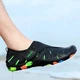 Взуття для пляжу і коралів аквашузи Diving shoes чорні з липучкою зелені смуги 42 ( 26,5 см ) 137 - зображення 2