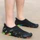 Взуття для пляжу і коралів аквашузи Diving shoes чорні з липучкою зелені смуги 42 ( 26,5 см ) 137 - зображення 3