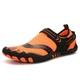 Обувь для пляжа и кораллов аквашузы Diving shoes оранжевые с двумя липучками 39 ( 25,2 см ) 307 - изображение 1