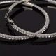 Серьги-кольца из горного хрусталя 5 см - изображение 4