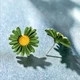 Серьги-гвоздики Ромашка зеленые - изображение 5