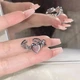 Кольцо Сердце-Розовый рассвет серебристое - изображение 13