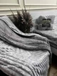 Покрывало с искусственной овчиной двустороннее 200х220 см Серый (П4К-mur-pled-ovchina-006) - изображение 2