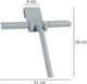 Ракель для води Wenko Mola для вікон і кабін Сірий (4008838149478) - зображення 8