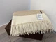 Плед Safalano 50% кашемир 50% шерсть, Фрея Бежевий, 140x200 см - изображение 2
