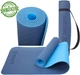 Коврик для йоги и фитнеса TECOFIT TPE 183x61x0.6 см Сине-голубой + чехол-сумка в подарок (TOP18013825/6) - изображение 1
