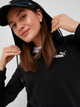 Толстовка на блискавці з капюшоном жіноча Puma Ess Small Logo Full-Zip Hoodie Tr 58681301 L Чорна (4063697178991) - зображення 3