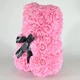 Медведь из 3D роз Teddy Bear 25 см мишка из роз розовый - изображение 3