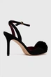 Замшеві черевики Kate Spade Amour Pom Чорний 35.5 K9811 - зображення 2
