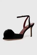 Замшеві черевики Kate Spade Amour Pom Чорний 35.5 K9811 - зображення 3