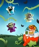 Набор шоколадных яиц Ferrero Kinder Joy Halloween Party Fun Egg 12шт х 20 г - изображение 6