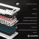 Клавиатура механическая проводная GamePro MK160B Hot-Swap Red Swich 75% RGB Black - изображение 6