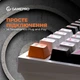 Клавиатура механическая проводная GamePro MK160W Hot-Swap Red Swich 75% RGB White - изображение 15