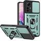 Чехол Fiji Camera Defence для Xiaomi Redmi Note 12S бампер с защитой камеры и подставкой Green - изображение 1