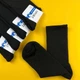 Мужские базовые хлопковые носки SuperSox высокие Черные, 5 пар/41-45р. - изображение 4