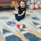 Термоковрик для детей 180*150 см термо коврик детский TermoKids складной развивающий двухсторонний игровой для ползания детские термоковрики для развития водонепроницаемый для детской кухни гостиной на природу модель H - изображение 4