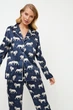 Шовкова піжама сорочка та штани Aruelle Nala pajama long L - зображення 4