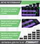 Обтяжувачі для ніг та рук EasyFit набірні чорно-фіолетові 0,5-2,5 кг (пара) - зображення 5