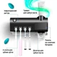 Настінний диспенсер для зубної пасти і стерилізатор для щіток Toothbrush sterilizer WJ3 Black - зображення 4