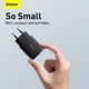 Мережевий адаптер Baseus Compact Quick Charger (USB+Type-C) 20W 3A QC3.0+PD3.0, чорний - зображення 9