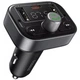 Автомобільний FM-трансмітер (FM-модулятор) Baseus T-Complex S-09 Pro (Bluetooth 5.3/USB) з функцією зарядного пристрою Type-C 18W (PD) 2-USB (2.4А) та вольтметром, чорний - зображення 1
