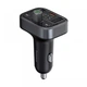 Автомобільний FM-трансмітер (FM-модулятор) Baseus T-Complex S-09 Pro (Bluetooth 5.3/USB) з функцією зарядного пристрою Type-C 18W (PD) 2-USB (2.4А) та вольтметром, чорний - зображення 6