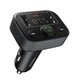 Автомобильный FM-трансмиттер (FM-модулятор) Baseus T-Complex S-09 Lite (Bluetooth 5.0/USB) c функцией зарядного устройства Type-C 18W (PD) 2-USB (2.4А) и вольтметром - изображение 4